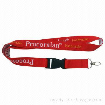 Polyester Lanyard Heat Transfer Printing/Silkscreen Technology, Various/Customized Sizes Accepted